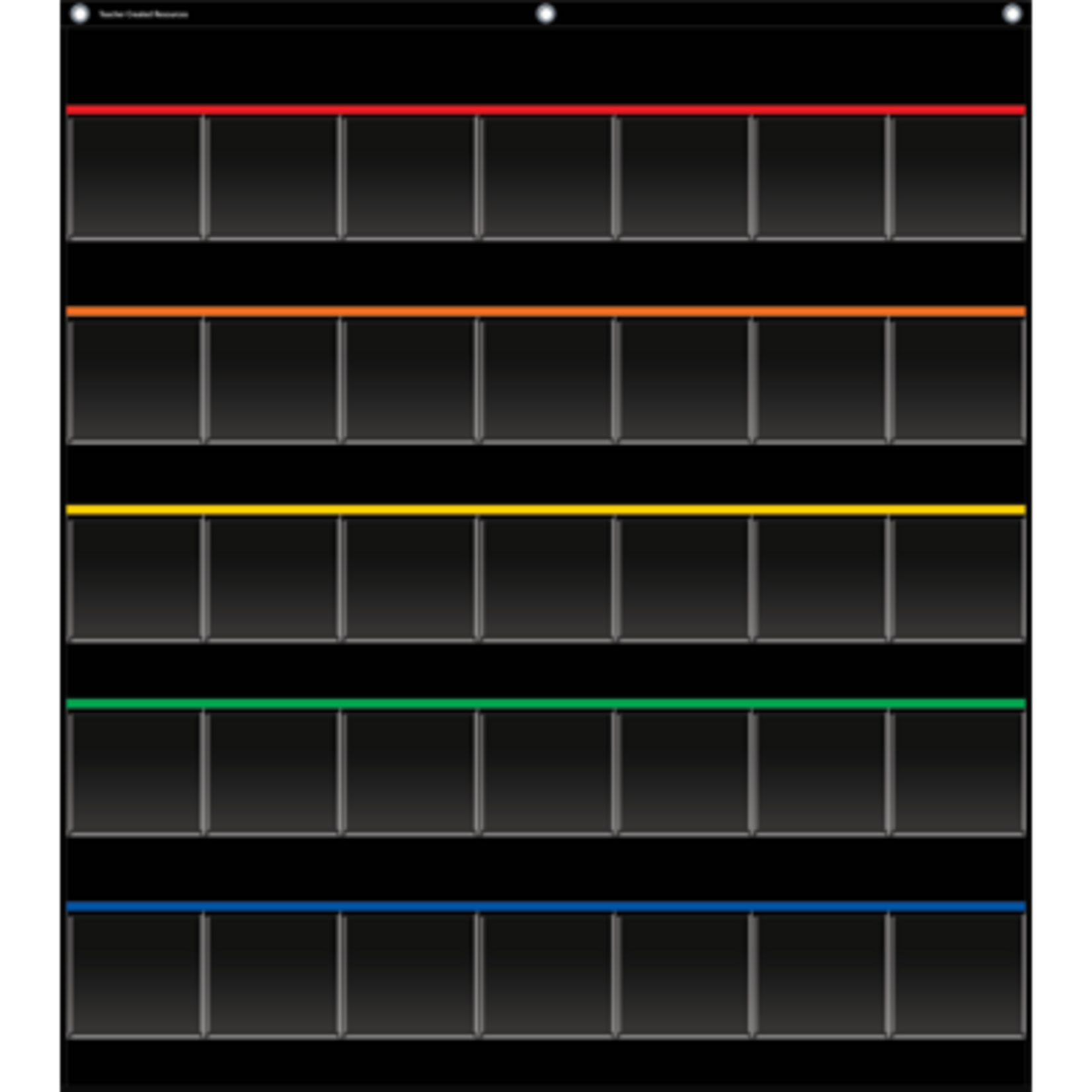 TEACHER CREATED RESOURCES Black Storage Pocket Chart