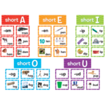 TEACHER CREATED RESOURCES Short Vowels Pocket Chart Cards