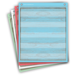 TEACHER CREATED RESOURCES Painted Wood Magnetic Mini Pocket Charts