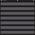 TEACHER CREATED RESOURCES Black 7 Pocket Chart