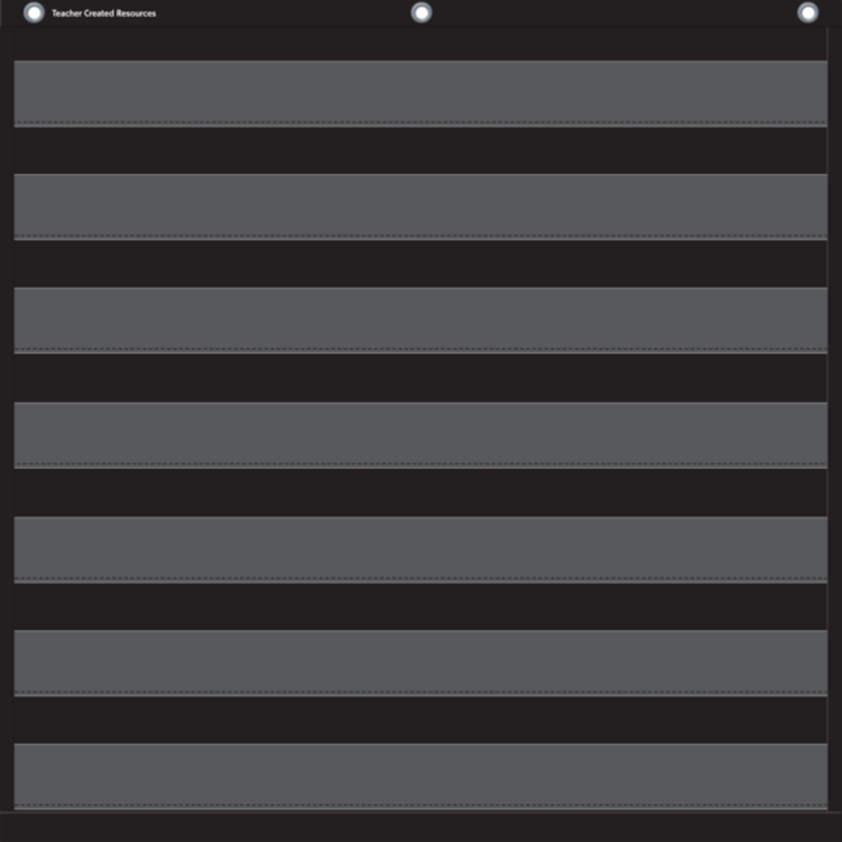 TEACHER CREATED RESOURCES Black 7 Pocket Chart
