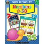 TEACHER CREATED RESOURCES Numbers 0-30 Write-On Wipe-Off Book