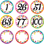 TEACHER CREATED RESOURCES Confetti Number Cards