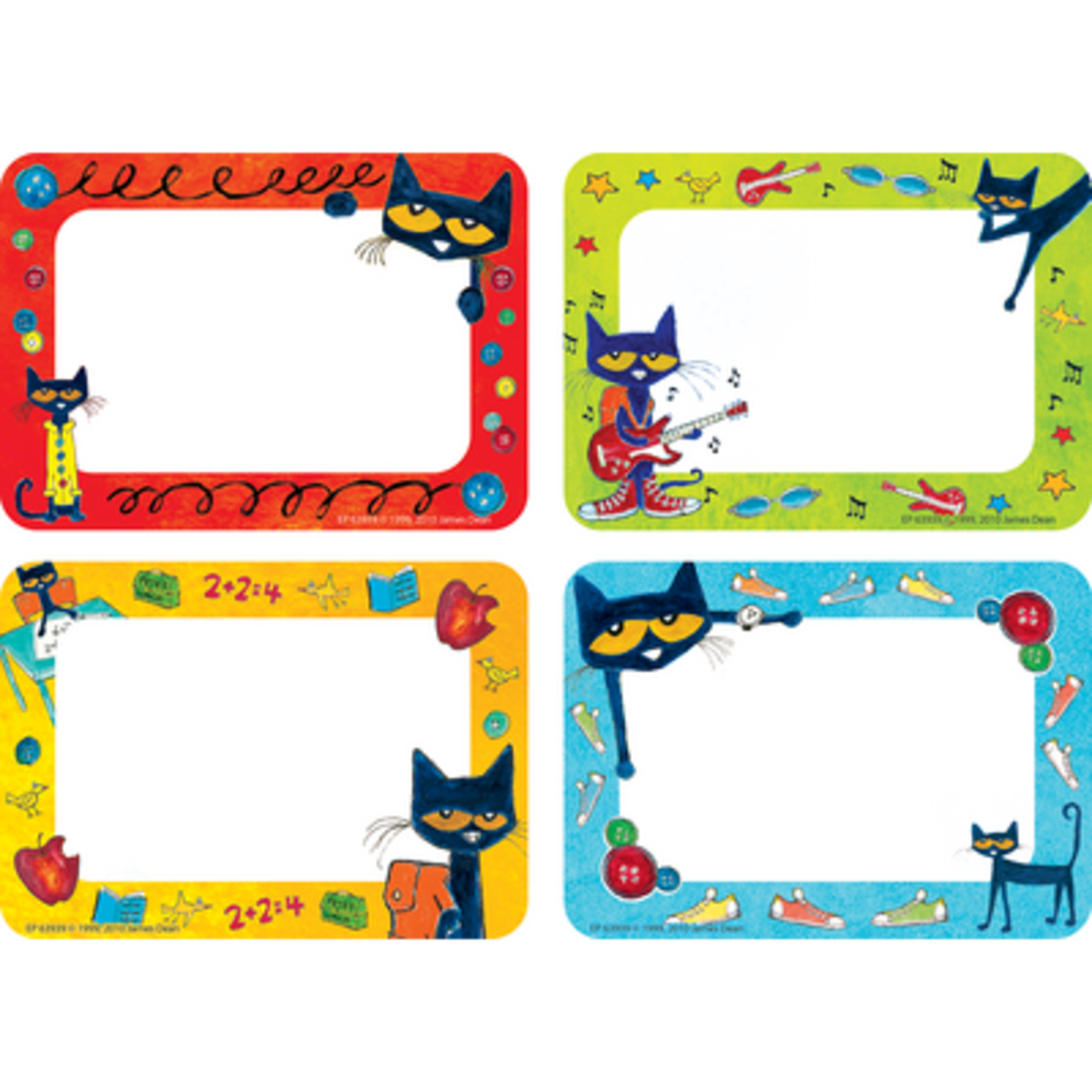 TEACHER CREATED RESOURCES Pete the Cat Name Tags/Labels - Multi-Pack