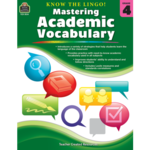 TEACHER CREATED RESOURCES Know the Lingo! Mastering Academic Vocabulary Grade 4
