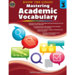 TEACHER CREATED RESOURCES Know the Lingo! Mastering Academic Vocabulary Grade 3