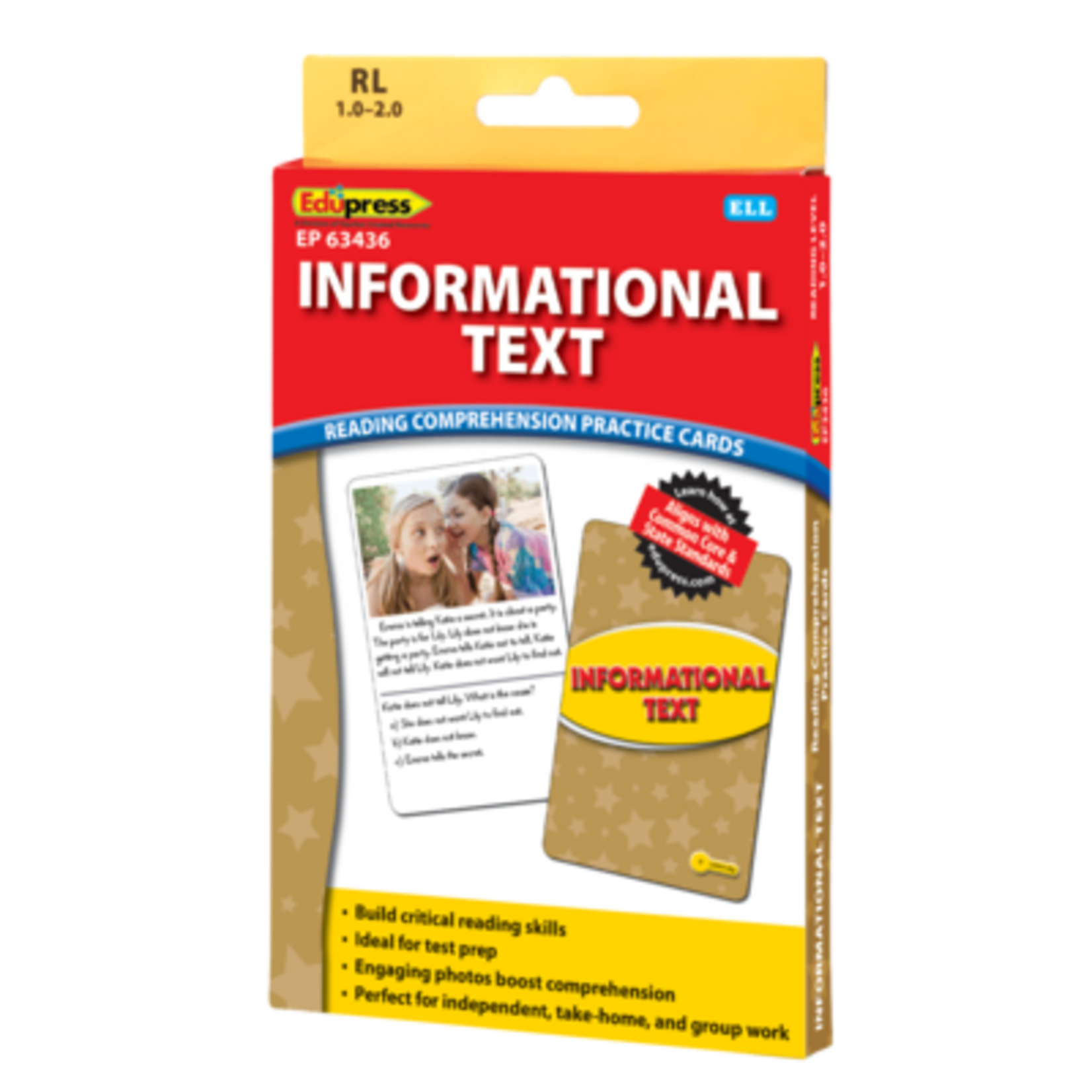 TEACHER CREATED RESOURCES Informational Text Practice Cards Yellow Level