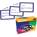 TEACHER CREATED RESOURCES I Have, Who Has Math Game Grade 5-6