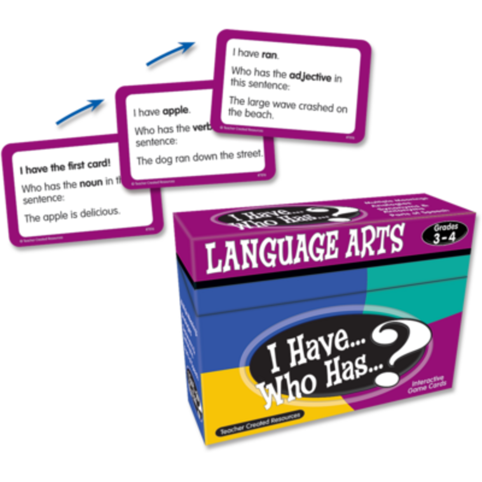 TEACHER CREATED RESOURCES I Have, Who Has Language Arts Game Grade 3-4