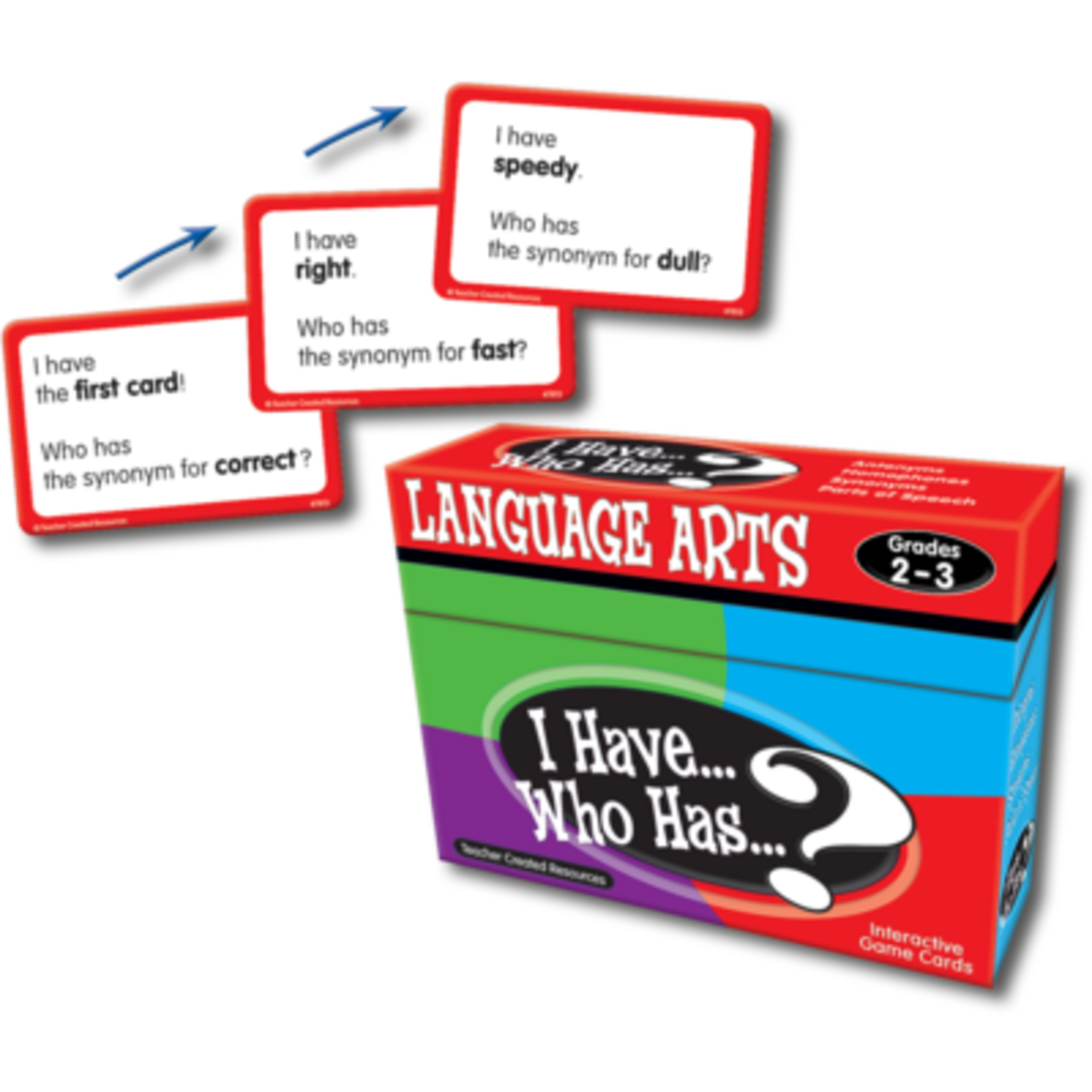 TEACHER CREATED RESOURCES I Have, Who Has Language Arts Game Grade 2-3