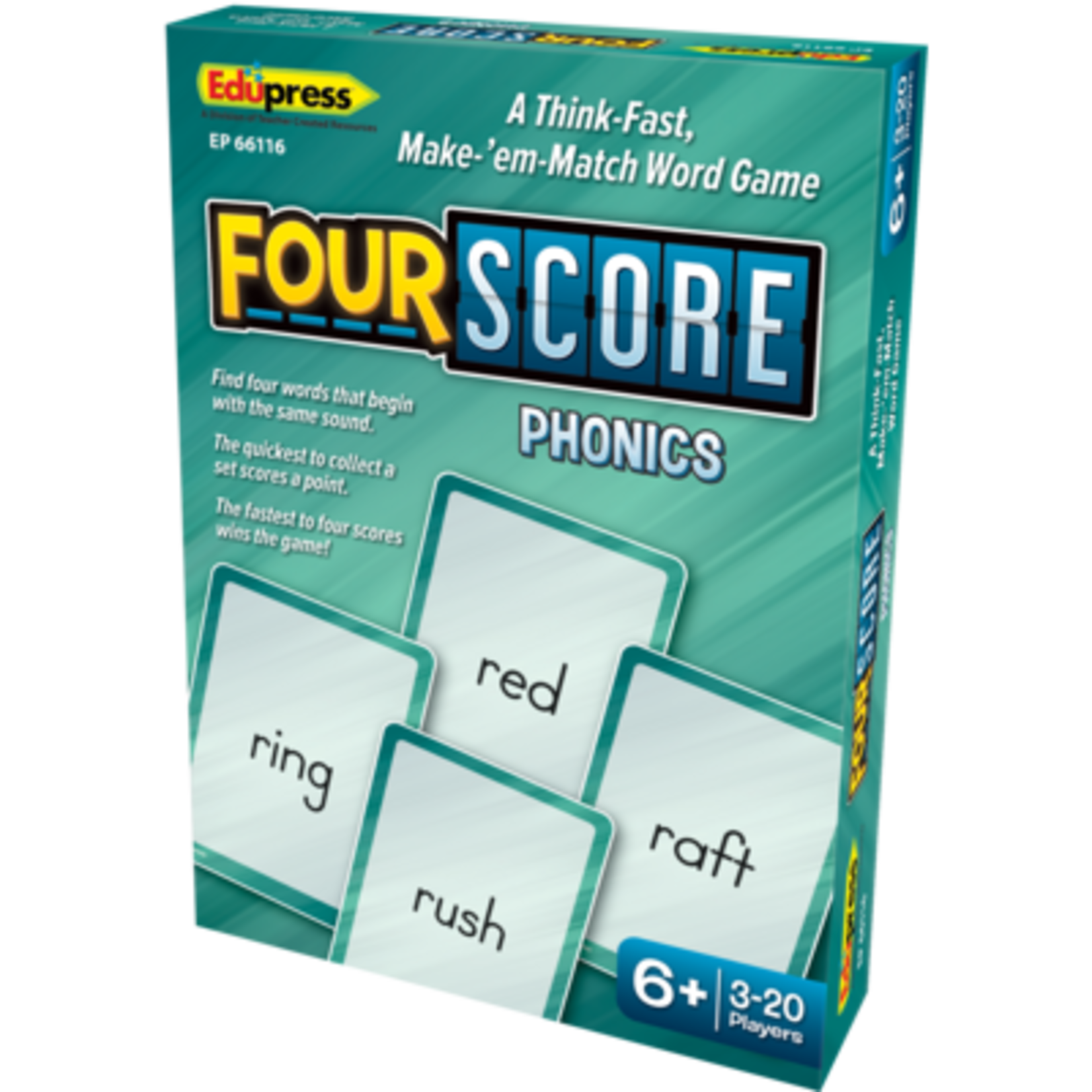 TEACHER CREATED RESOURCES Four Score Card Game: Phonics