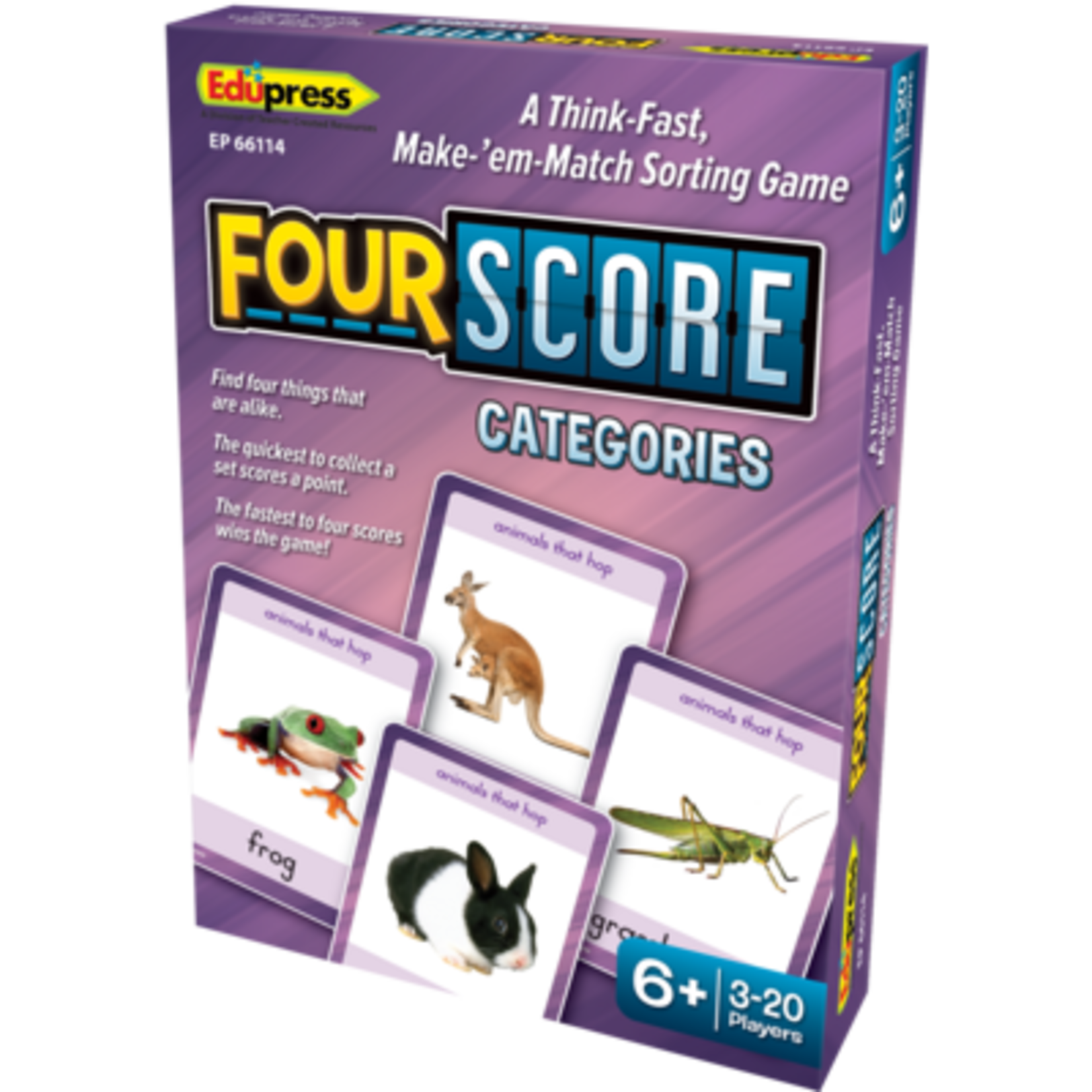 TEACHER CREATED RESOURCES Four Score Card Game: Categories