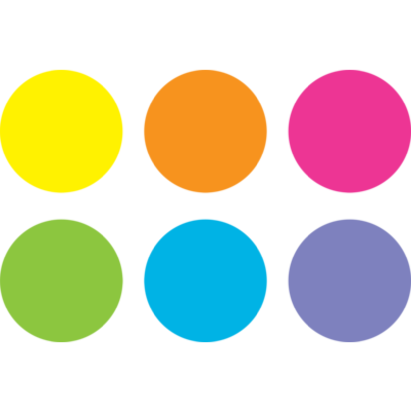 TEACHER CREATED RESOURCES Spot On Dry Erase Desktop Writing Spots Bright Circles 7"