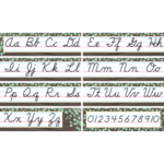 TEACHER CREATED RESOURCES Eucalyptus Cursive Mini Bulletin Board