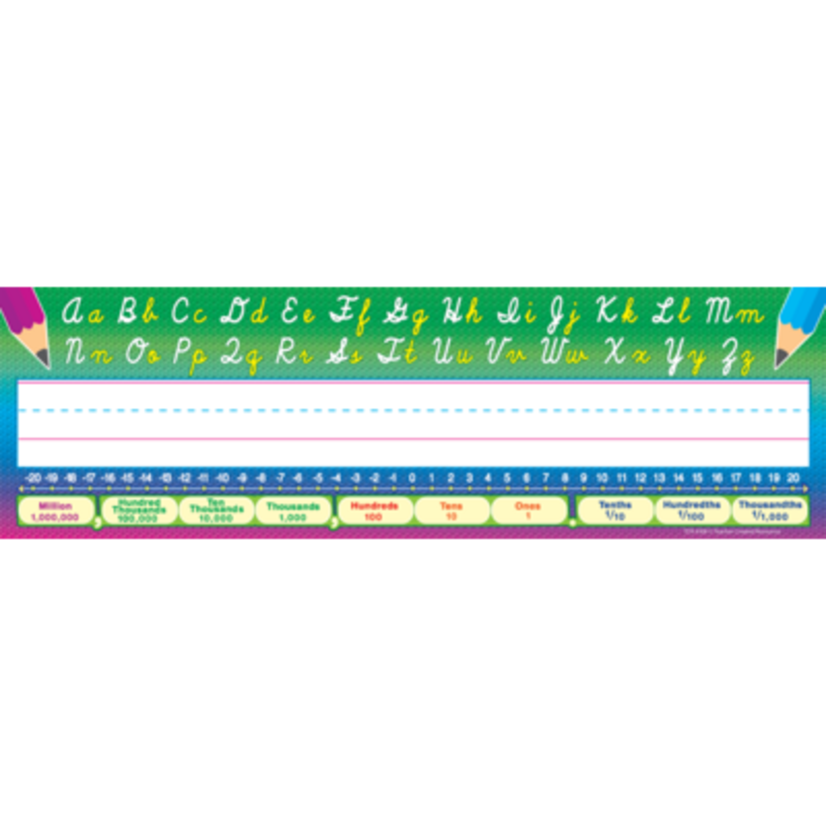 TEACHER CREATED RESOURCES Cursive Writing Flat Name Plates