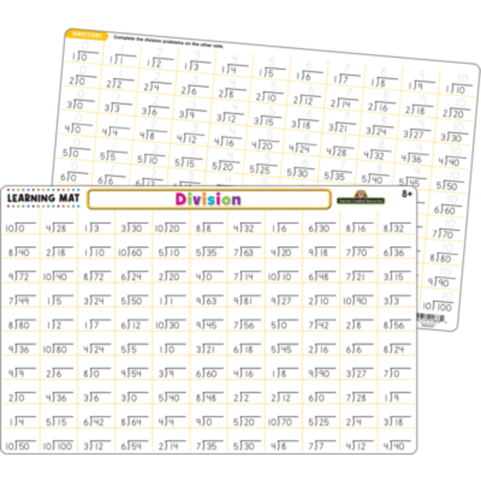 TEACHER CREATED RESOURCES Division Learning Mat