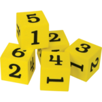 TEACHER CREATED RESOURCES Foam Numbered Dice (numerals 1-6)