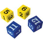 TEACHER CREATED RESOURCES Foam Numbered Dice (numerals 1-12)