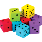 TEACHER CREATED RESOURCES Colorful Dice 20-Pack