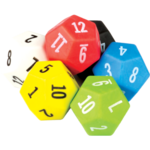 TEACHER CREATED RESOURCES 12 Sided Dice 6-Pack