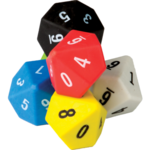 TEACHER CREATED RESOURCES 10 Sided Dice 6-Pack