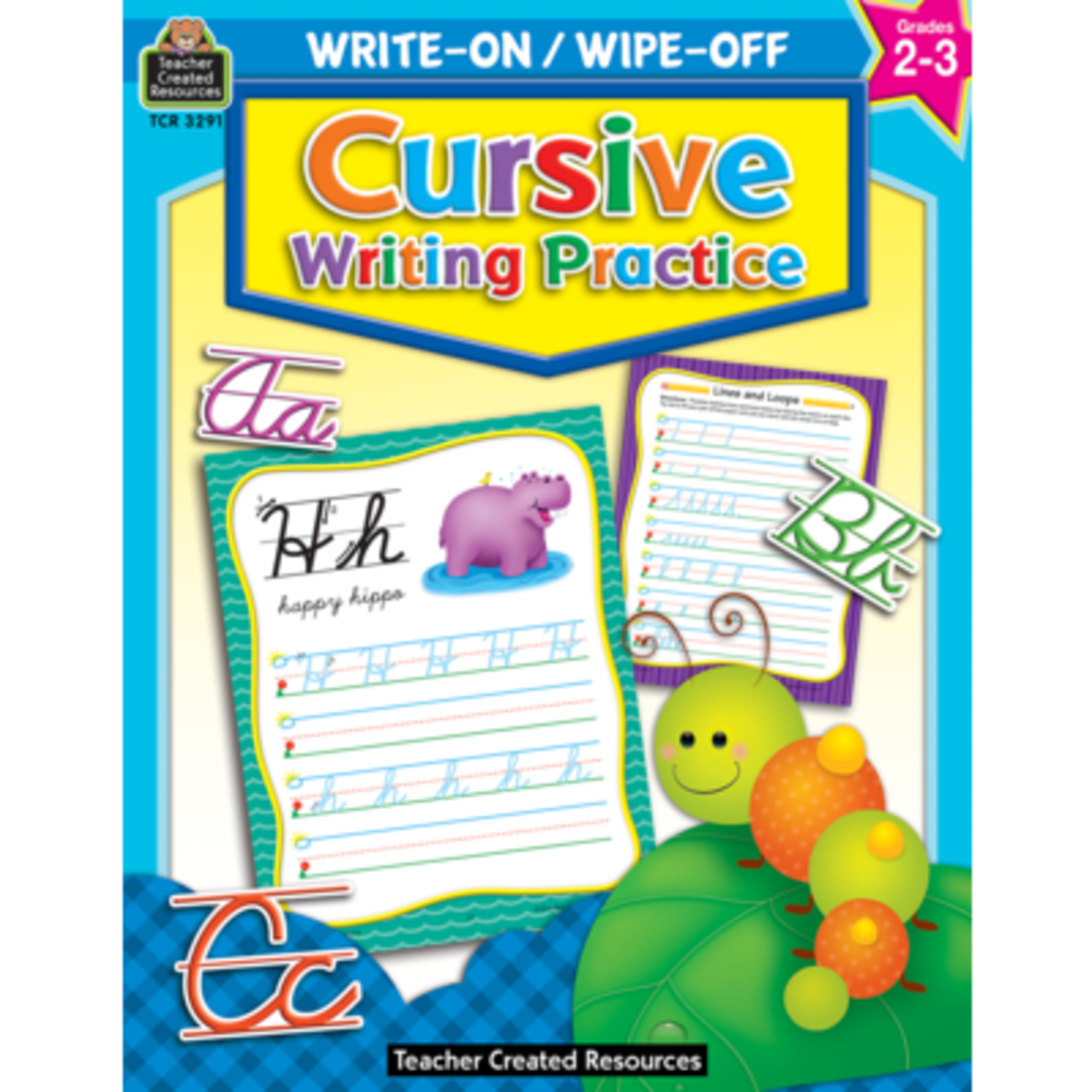 TEACHER CREATED RESOURCES Cursive Writing Practice Write-On Wipe-Off Book