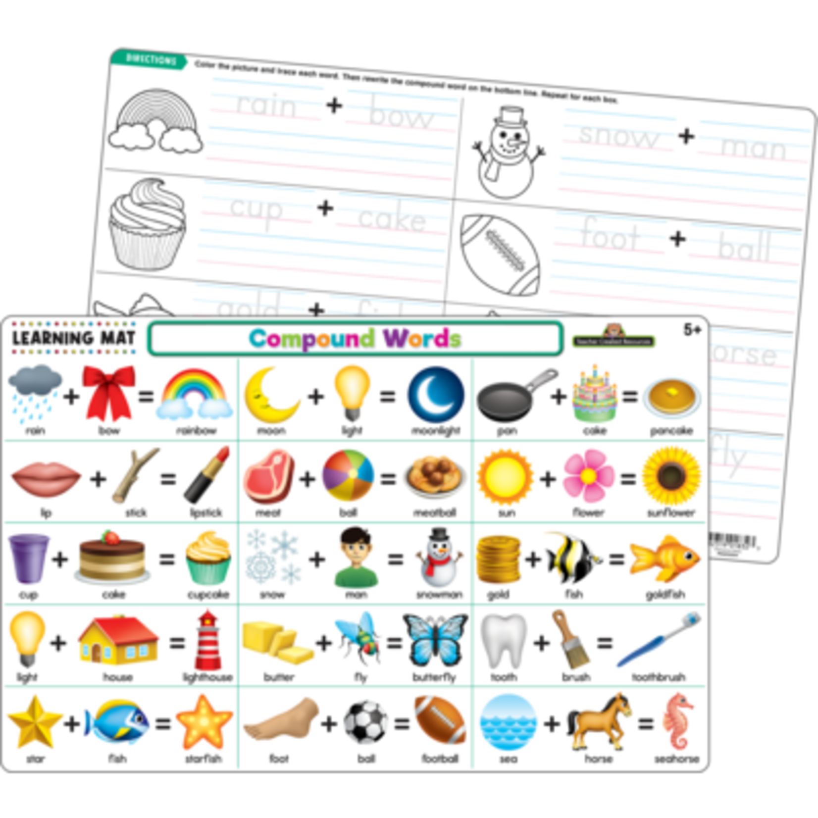TEACHER CREATED RESOURCES Compound Words Learning Mat