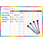 TEACHER CREATED RESOURCES Colorful Dry-Erase Magnetic Task Chart