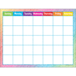 TEACHER CREATED RESOURCES Colorful Scribble Calendar Chart