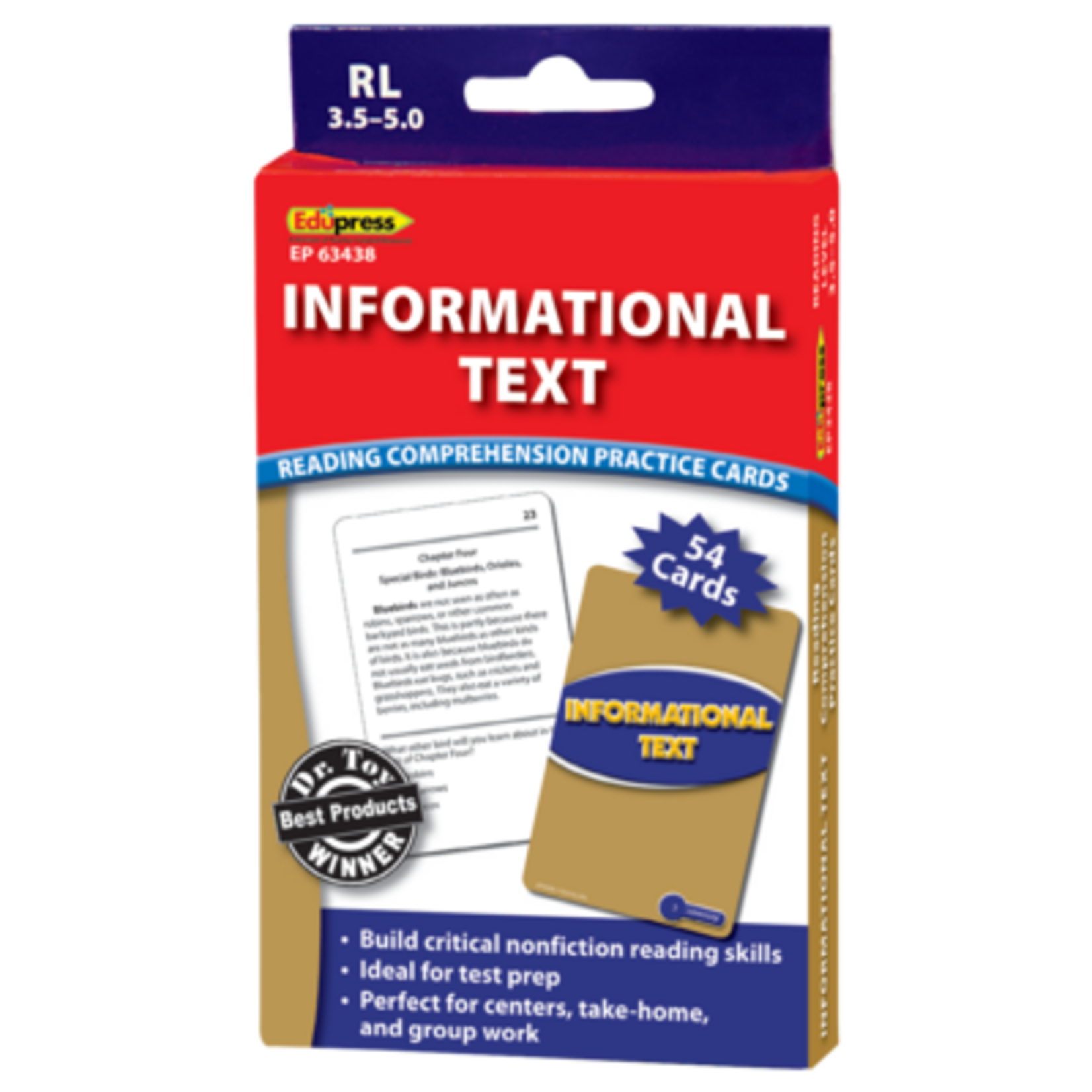 TEACHER CREATED RESOURCES Informational Text Practice Cards Blue Level