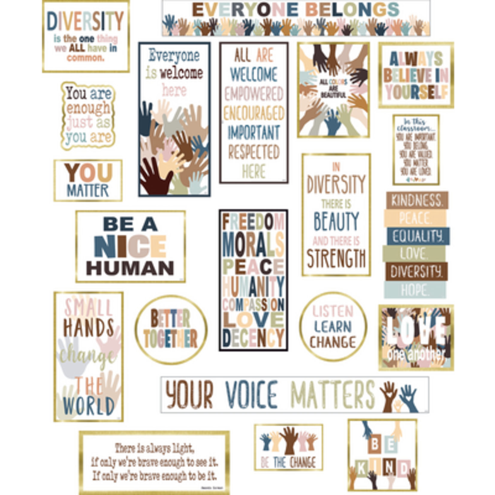 TEACHER CREATED RESOURCES Everyone is Welcome Diversity Mini Bulletin Board