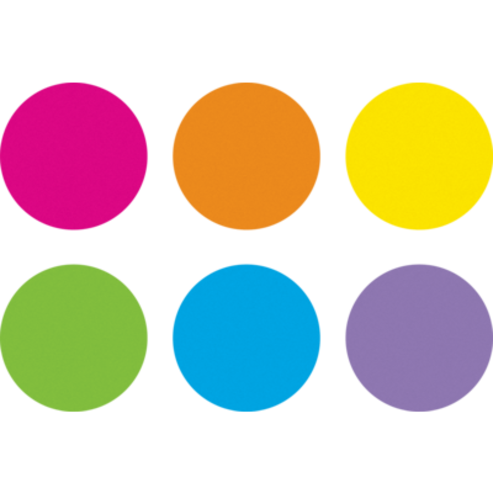 TEACHER CREATED RESOURCES Spot On Dry-Erase Desktop Writing Spots Bright Circles - 10-1/2"