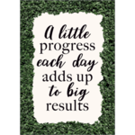TEACHER CREATED RESOURCES A Little Progress Each Day Adds Up to Big Results Positive Poster