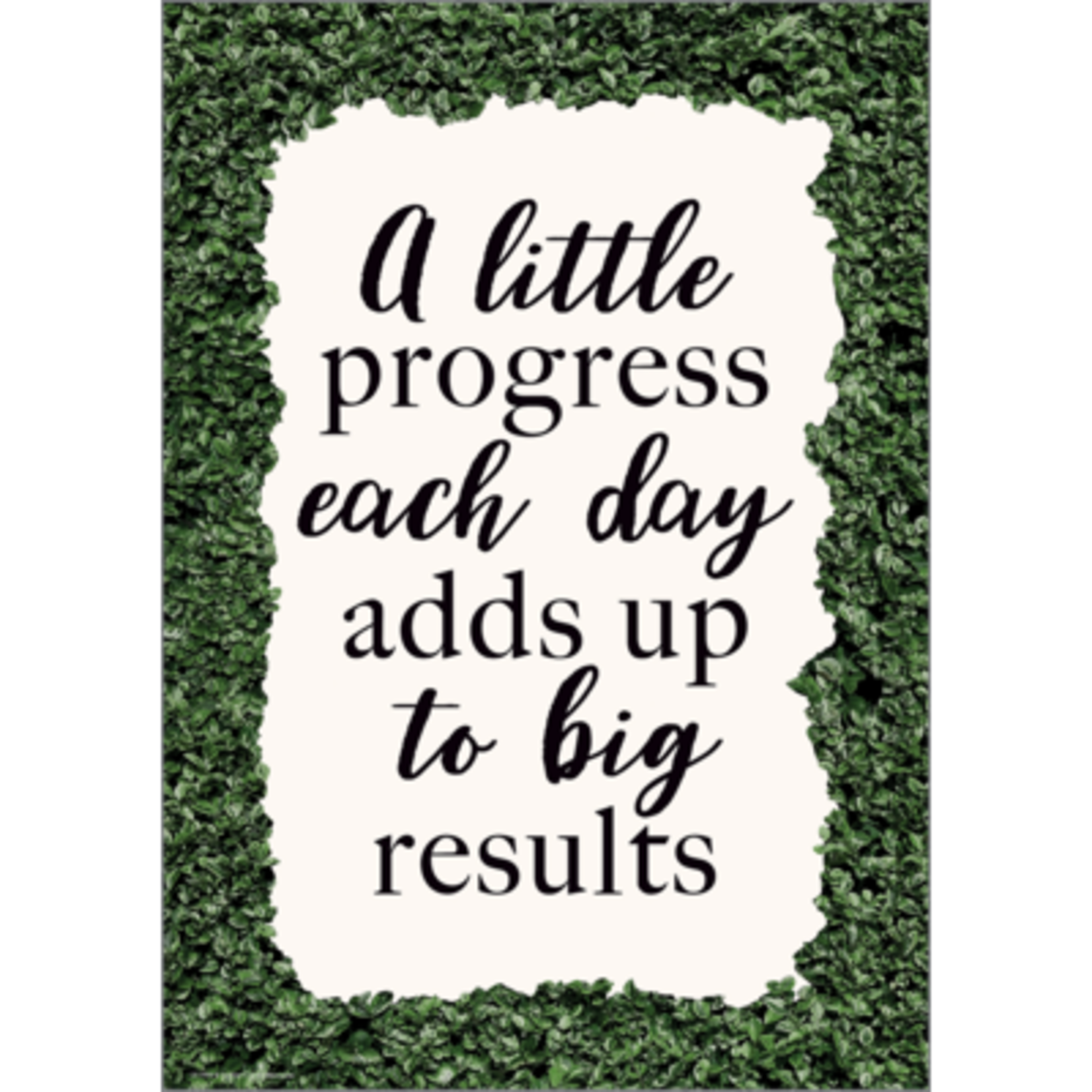 TEACHER CREATED RESOURCES A Little Progress Each Day Adds Up to Big Results Positive Poster