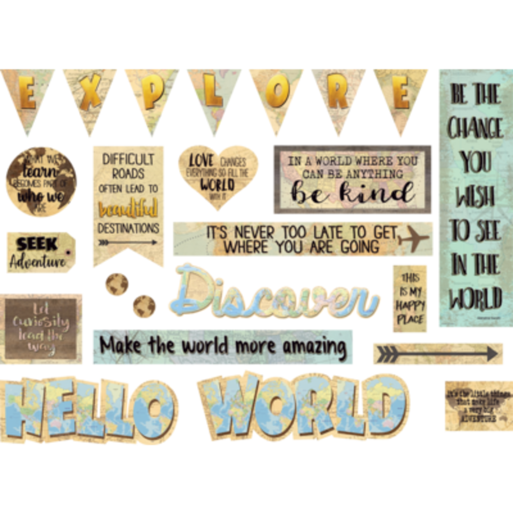 TEACHER CREATED RESOURCES Travel the Map Mini Bulletin Board