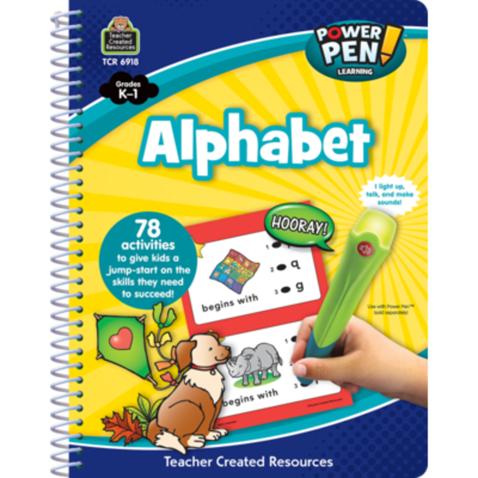 TEACHER CREATED RESOURCES Power Pen Learning Book: Alphabet Grade K-1