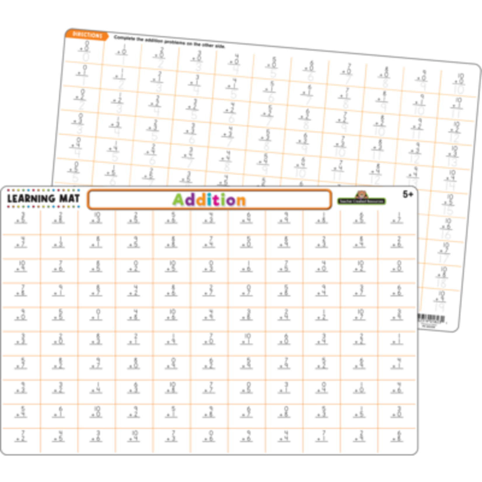 TEACHER CREATED RESOURCES Addition Learning Mat