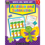 TEACHER CREATED RESOURCES Addition and Subtraction Write-On Wipe-Off Book