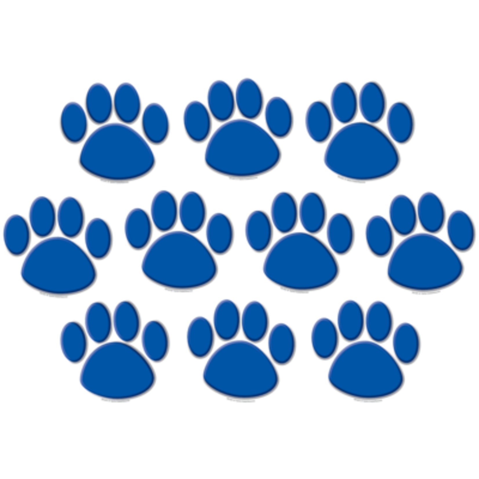 TEACHER CREATED RESOURCES Blue Paw Prints Accents