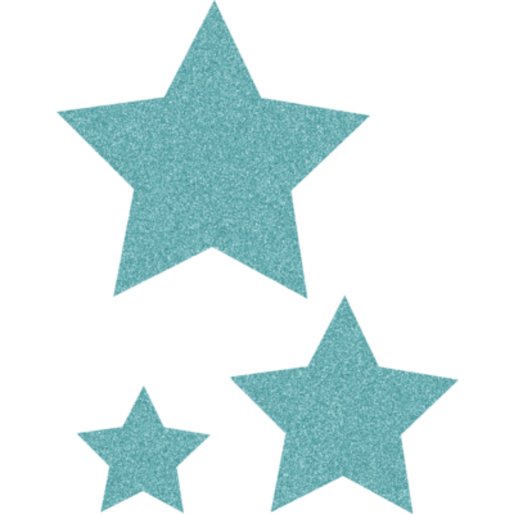 TEACHER CREATED RESOURCES Ice Blue Glitz Stars Accents - Assorted Sizes