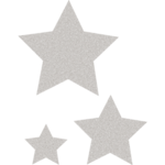 TEACHER CREATED RESOURCES Silver Glitz Stars Accents - Assorted Sizes