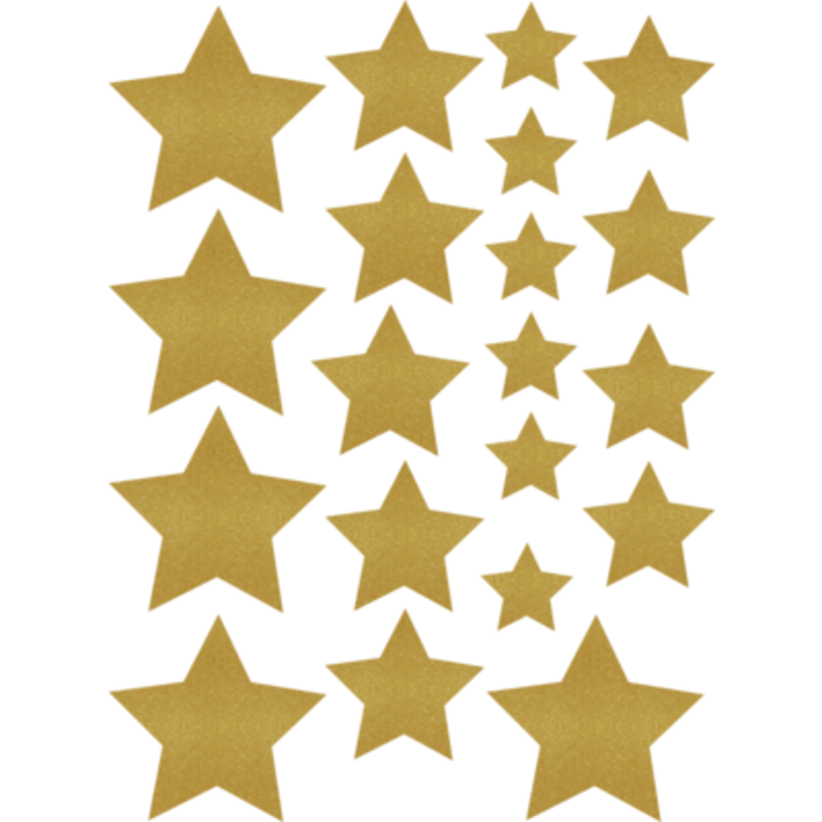TEACHER CREATED RESOURCES Gold Shimmer Stars Accents - Assorted Sizes