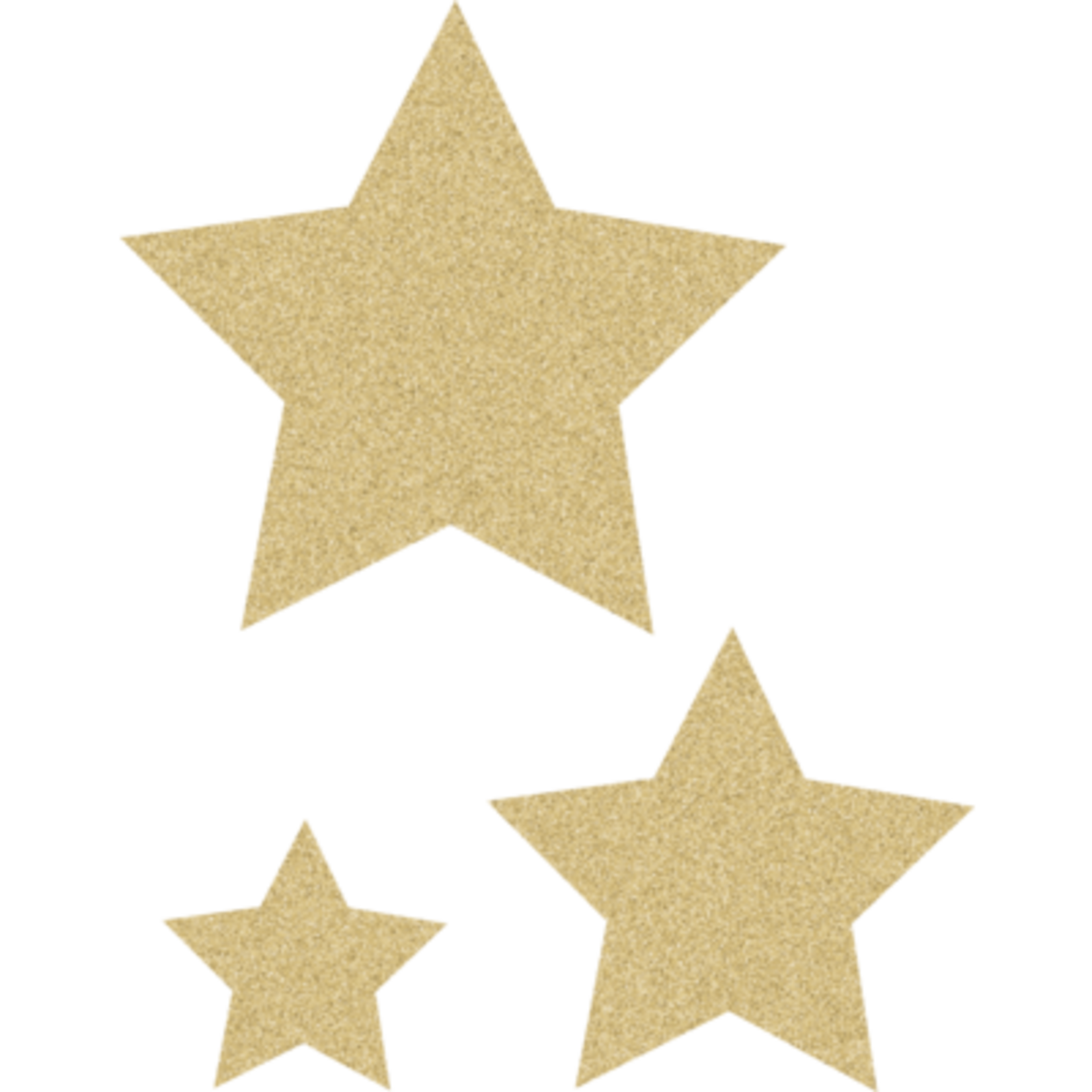 TEACHER CREATED RESOURCES Gold Glitz Stars Accents - Assorted Sizes