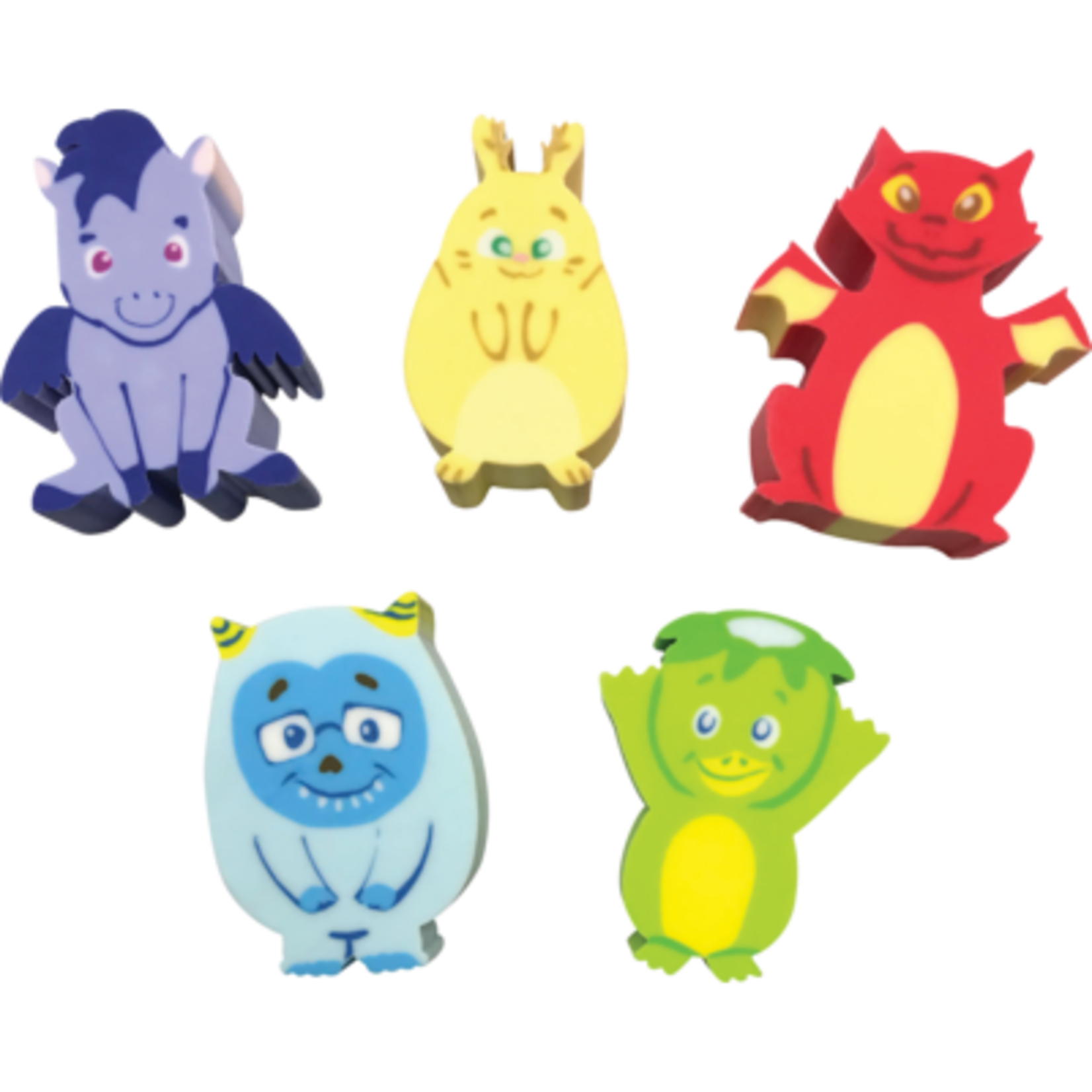 TEACHER CREATED RESOURCES Whatsits Collectable Eraser Mystery Packs: Fantasy Friends - 5 Character Assortment