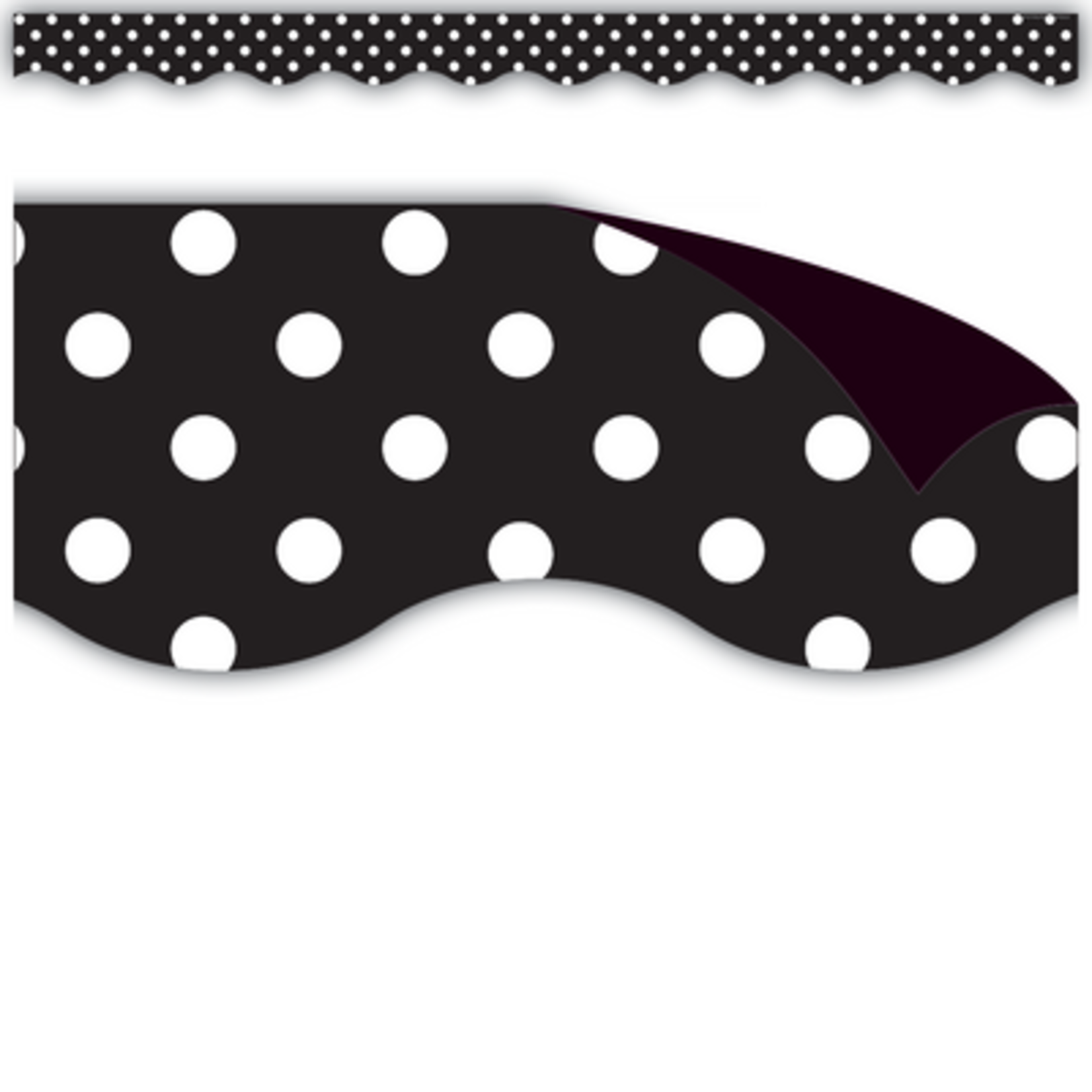 TEACHER CREATED RESOURCES Black Polka Dots Magnetic Border