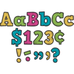 TEACHER CREATED RESOURCES Chalkboard Brights Bold Block 4" Letters Combo Pack