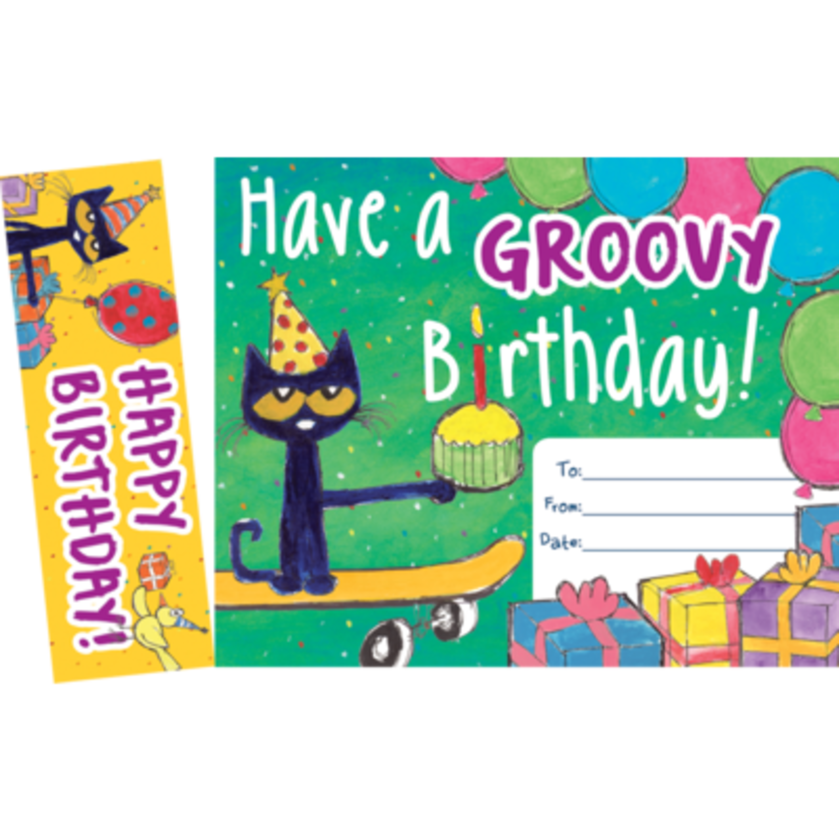 TEACHER CREATED RESOURCES Pete the Cat Groovy Birthday Bookmark Awards