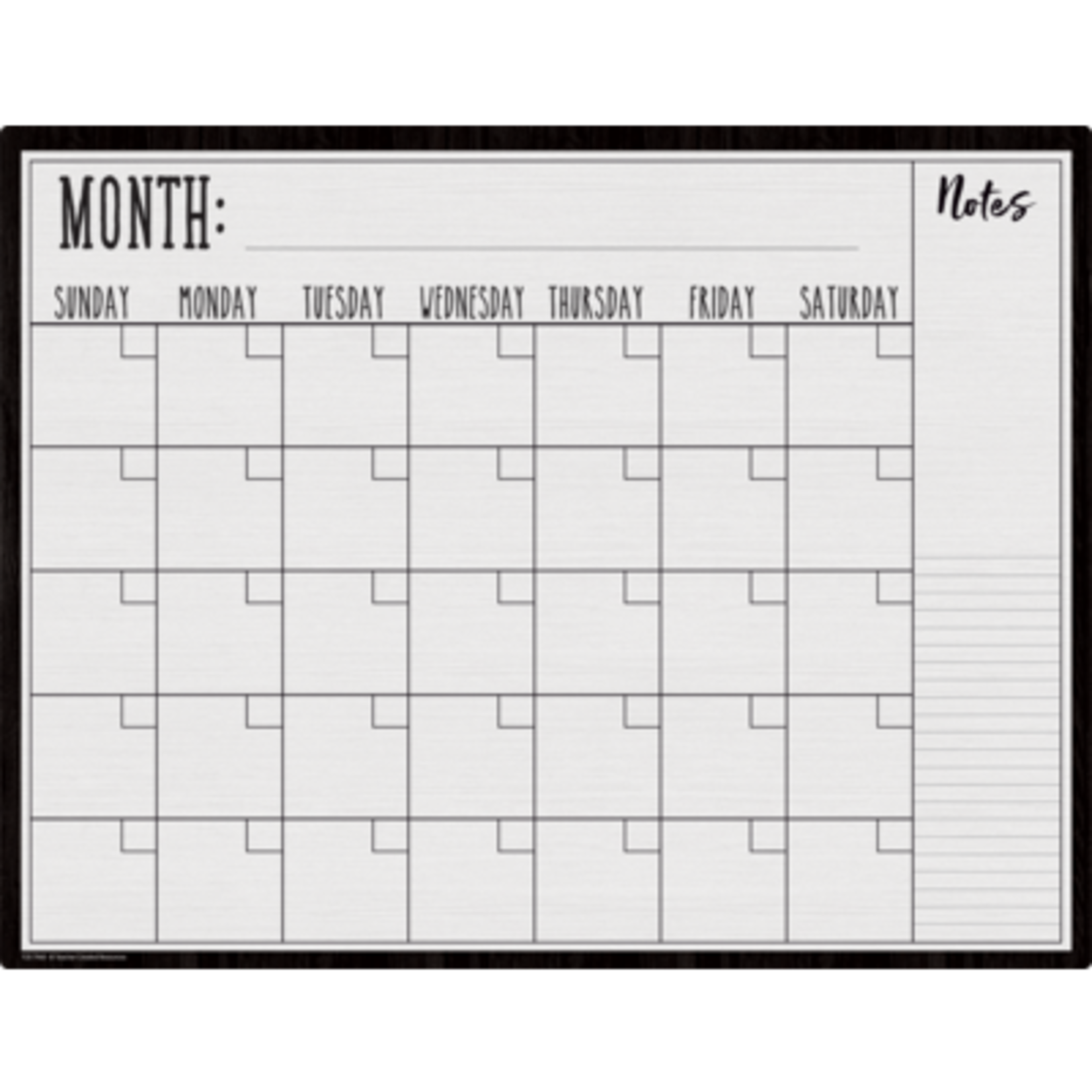 TEACHER CREATED RESOURCES Modern Farmhouse Calendar Write-On/Wipe-Off Chart