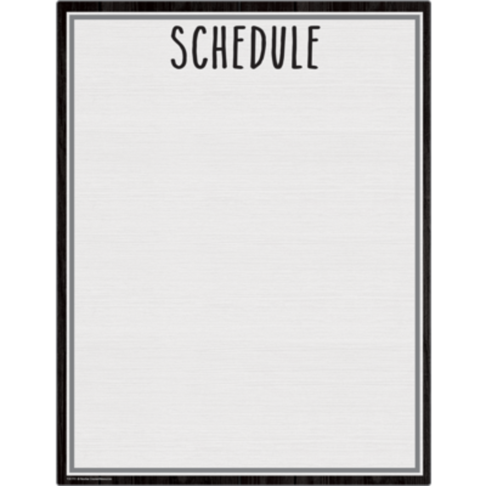 TEACHER CREATED RESOURCES Modern Farmhouse Schedule Write-On/Wipe-Off Chart