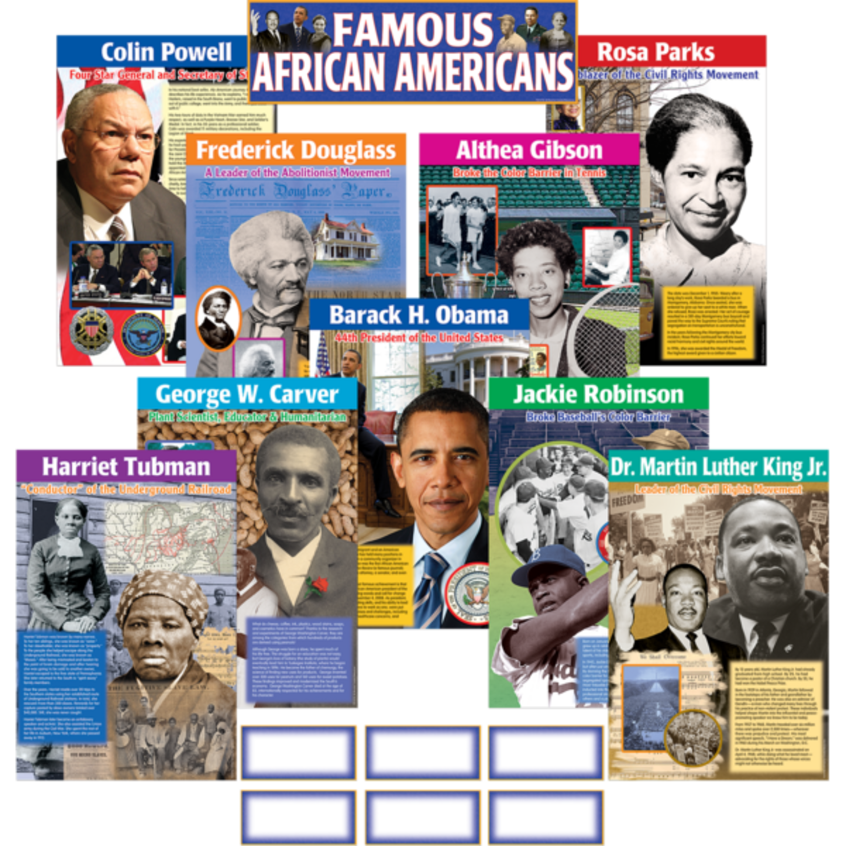 TEACHER CREATED RESOURCES Famous African Americans Bulletin Board Display Set
